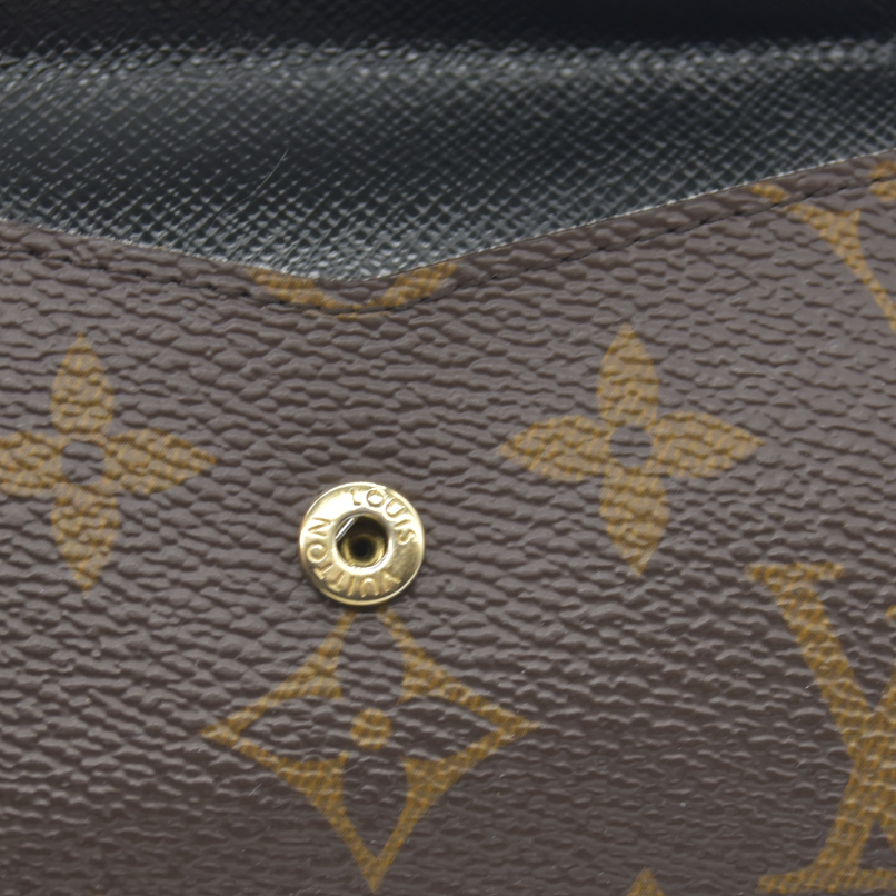 Louis Vuitton  Monogram Recto Verso Card Holder Black RFID Damaged Key Ring