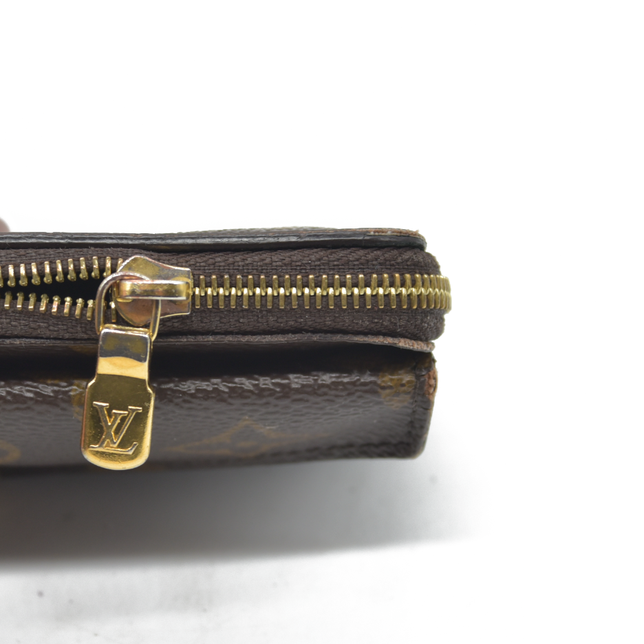 Louis Vuitton  Monogram Recto Verso Card Holder Black RFID Damaged Key Ring