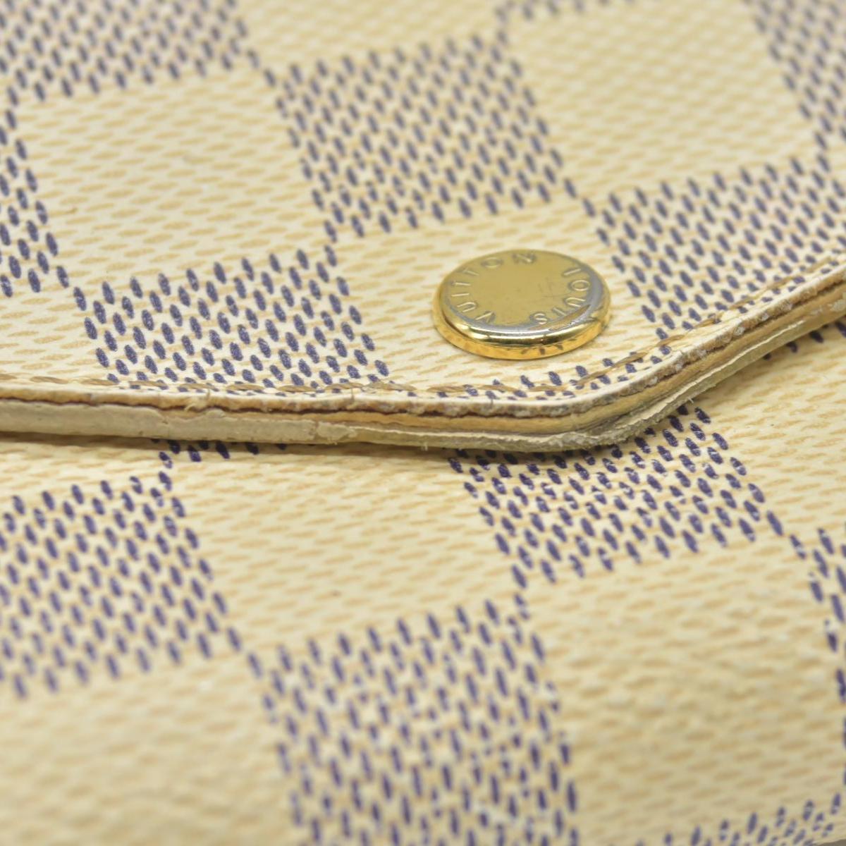 $775 Louis Vuitton Damier Azur Sarah Wallet NM CONSIGNMENT