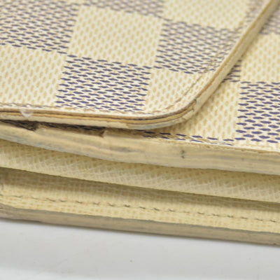 $775 Louis Vuitton Damier Azur Sarah Wallet NM CONSIGNMENT