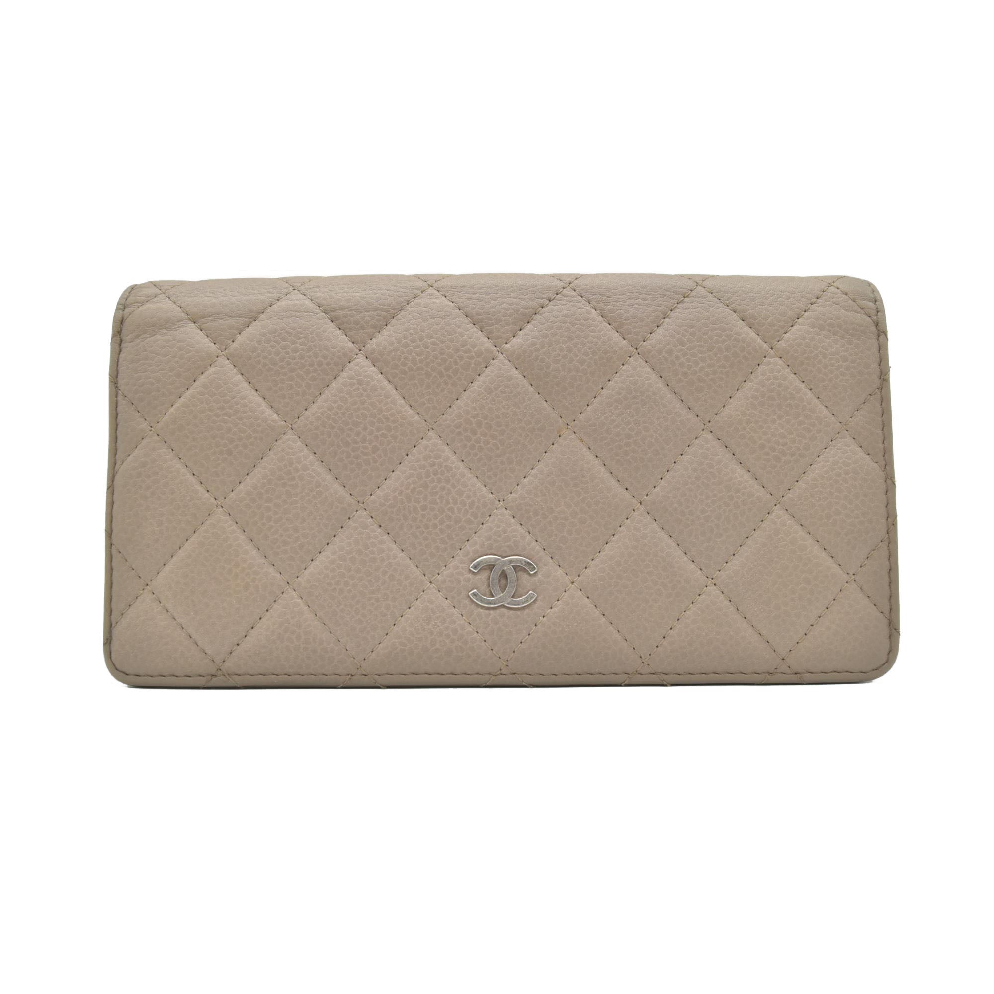 Chanel Bifold Wallet Beige CONSIGNMENT
