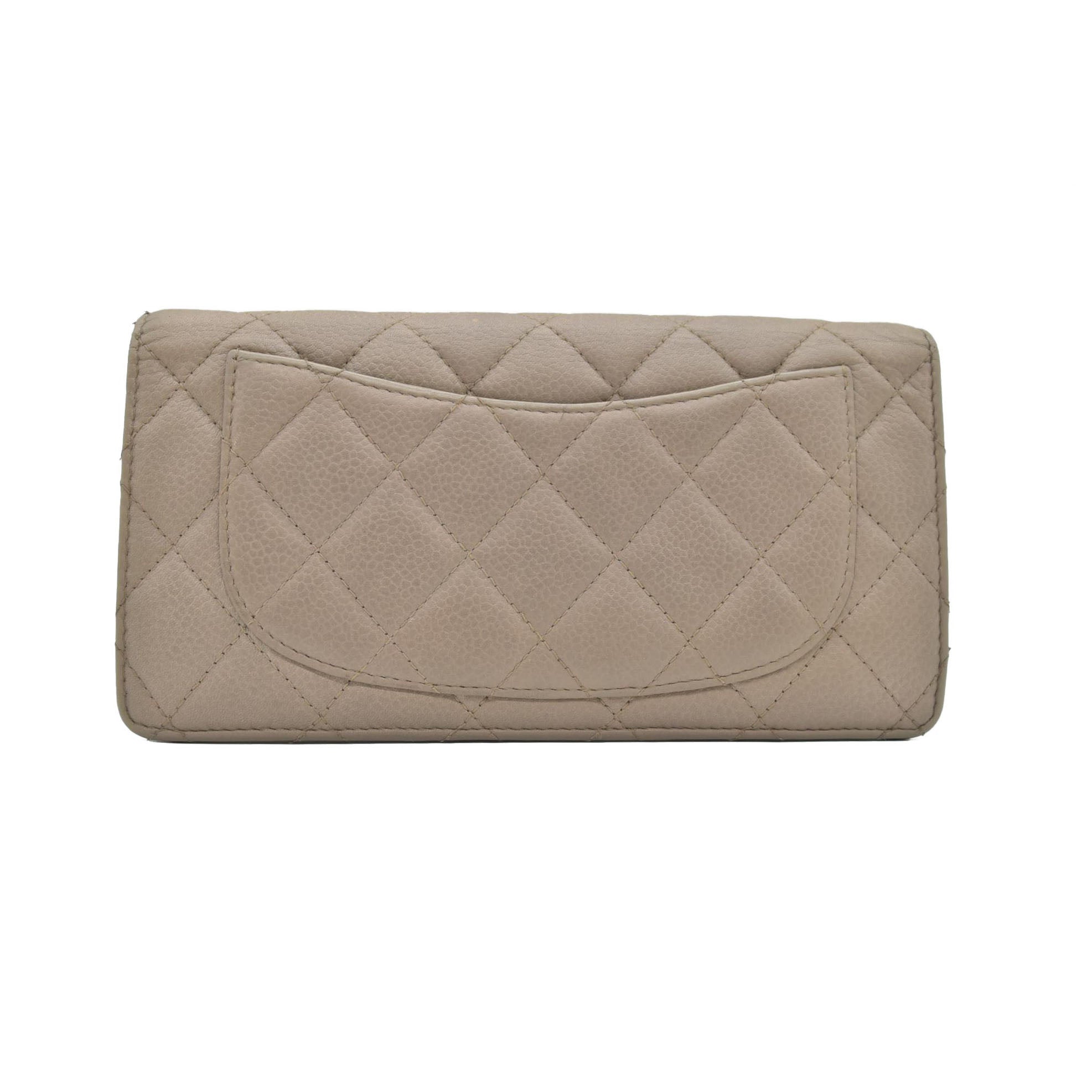 Chanel Bifold Wallet Beige CONSIGNMENT