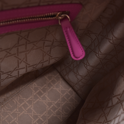 $7000 Damaged Christian Dior Lambskin Cannage Large Lady Dior Fuchsia CONSIGNMENT