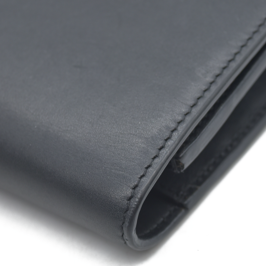 $2100 Saint Laurent Smooth Calfskin Classic Monogram Kate Tassel Chain Wallet Black