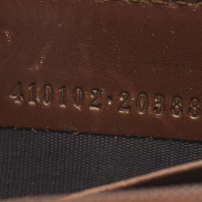 Gucci GG Supreme Monogram Cuoio Toscano Zip Around Wallet Beige Ebony Cuir CONSINGMENT