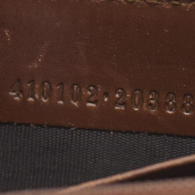Gucci GG Supreme Monogram Cuoio Toscano Zip Around Wallet Beige Ebony Cuir CONSINGMENT