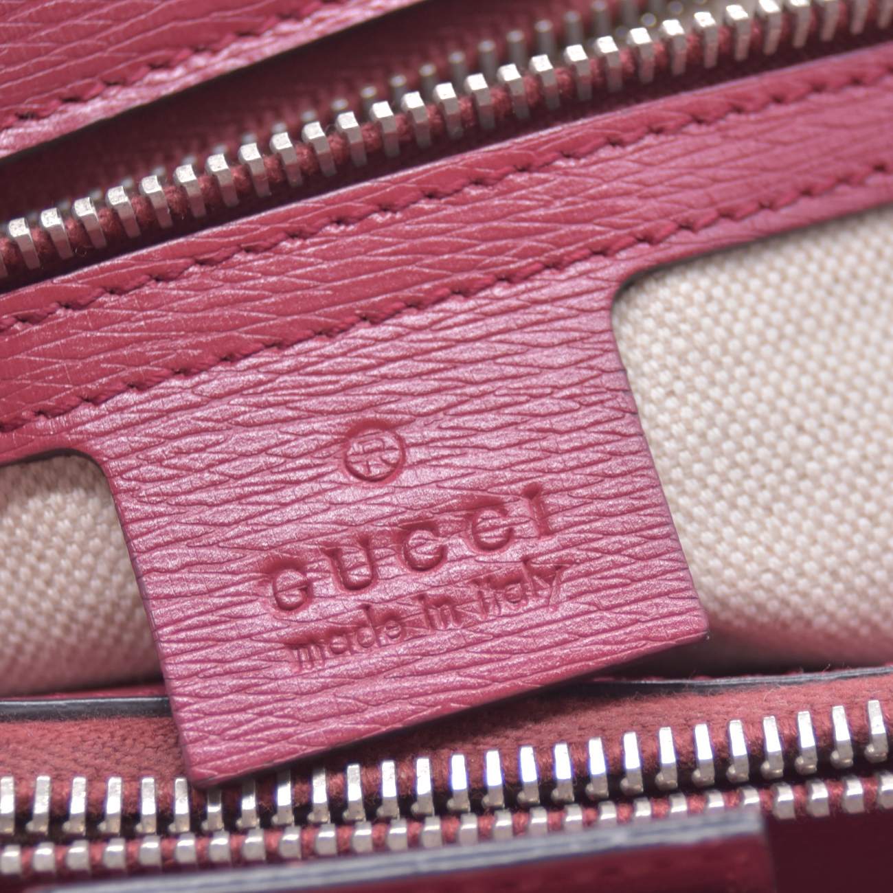 $3200 Gucci Bamboo Blooms Shopper Burgundy CONSIGNMENT
