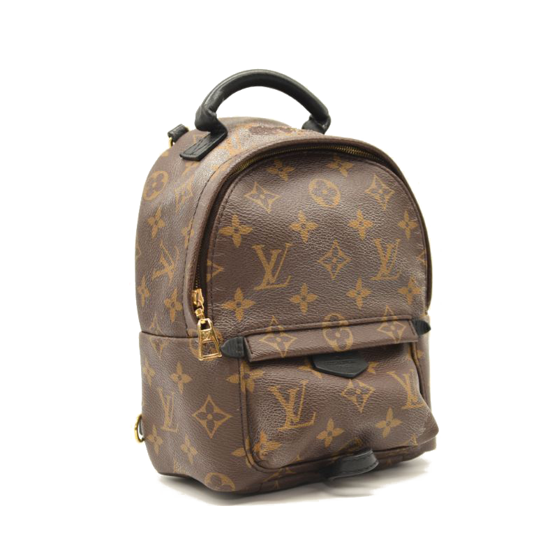 USED $2440 LOUIS VUITTON Monogram Palm Springs Backpack Mini Brown