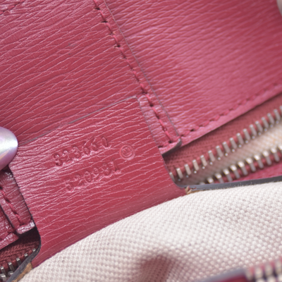 $3200 Gucci Bamboo Blooms Shopper Burgundy CONSIGNMENT