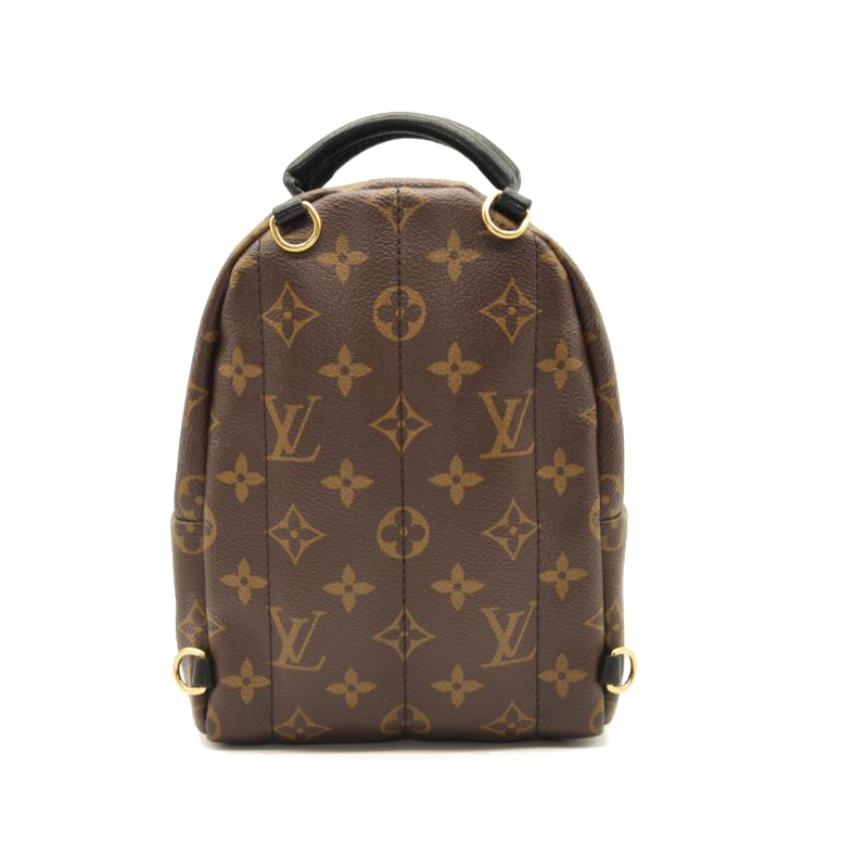 USED $2440 LOUIS VUITTON Monogram Palm Springs Backpack Mini Brown