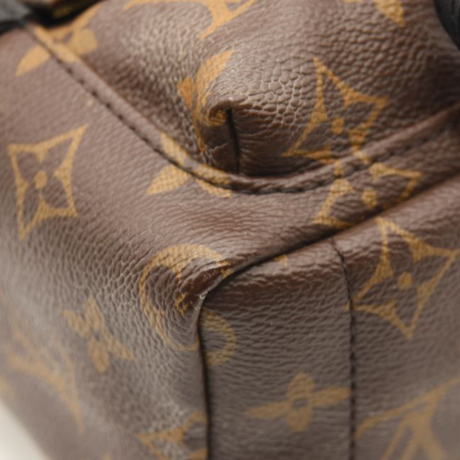 USED $2440 LOUIS VUITTON Monogram Palm Springs Backpack Mini Brown