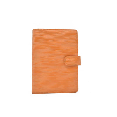 $690 LOUIS VUITTON Epi Agenda PM Day Planner Cover Orange Mandarin CONSIGNMENT
