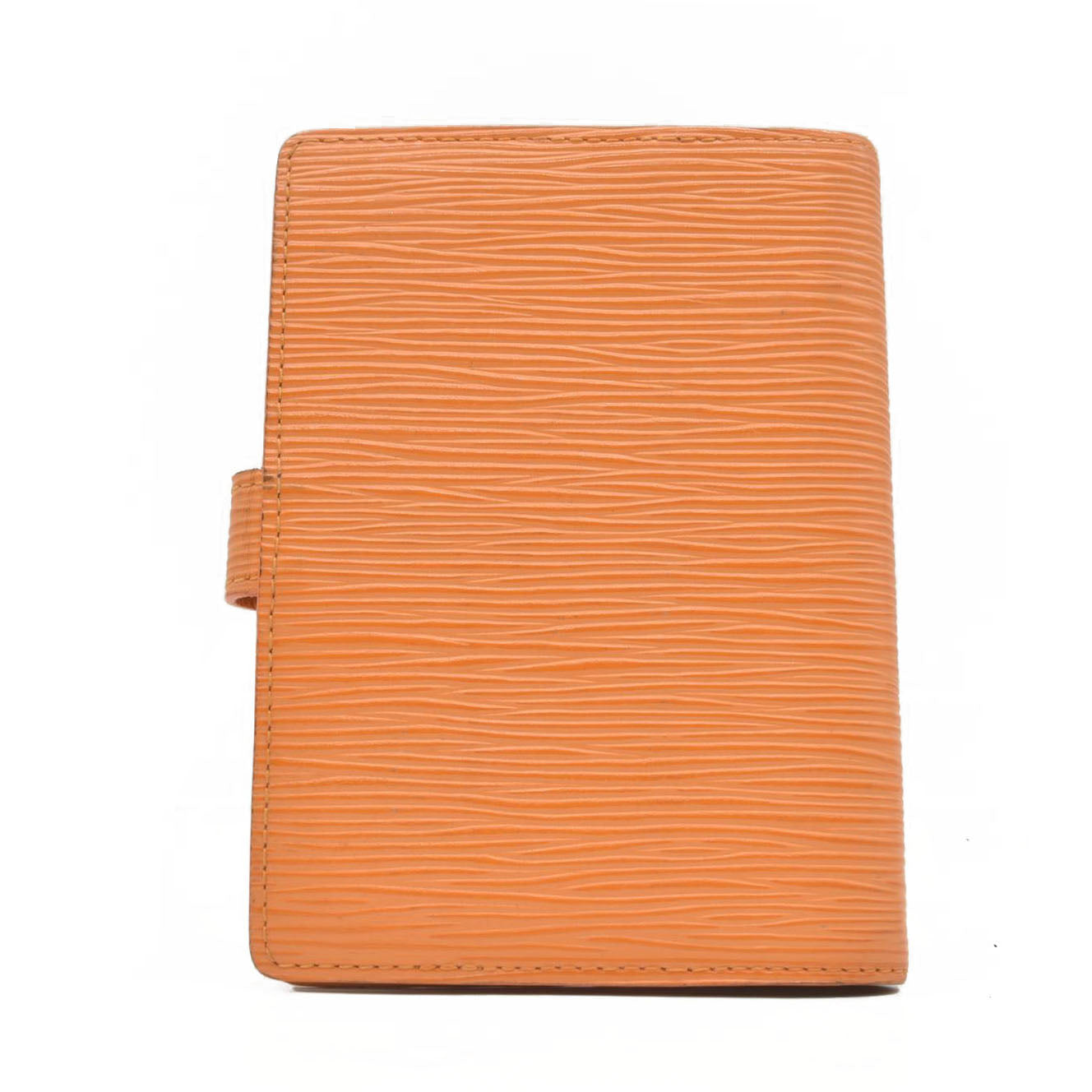 $690 LOUIS VUITTON Epi Agenda PM Day Planner Cover Orange Mandarin CONSIGNMENT