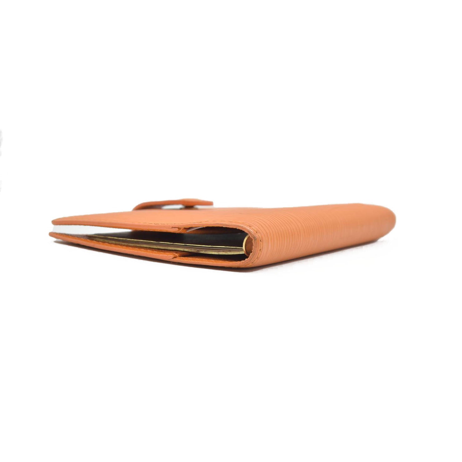 $690 LOUIS VUITTON Epi Agenda PM Day Planner Cover Orange Mandarin CONSIGNMENT