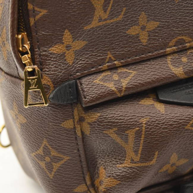 USED $2440 LOUIS VUITTON Monogram Palm Springs Backpack Mini Brown