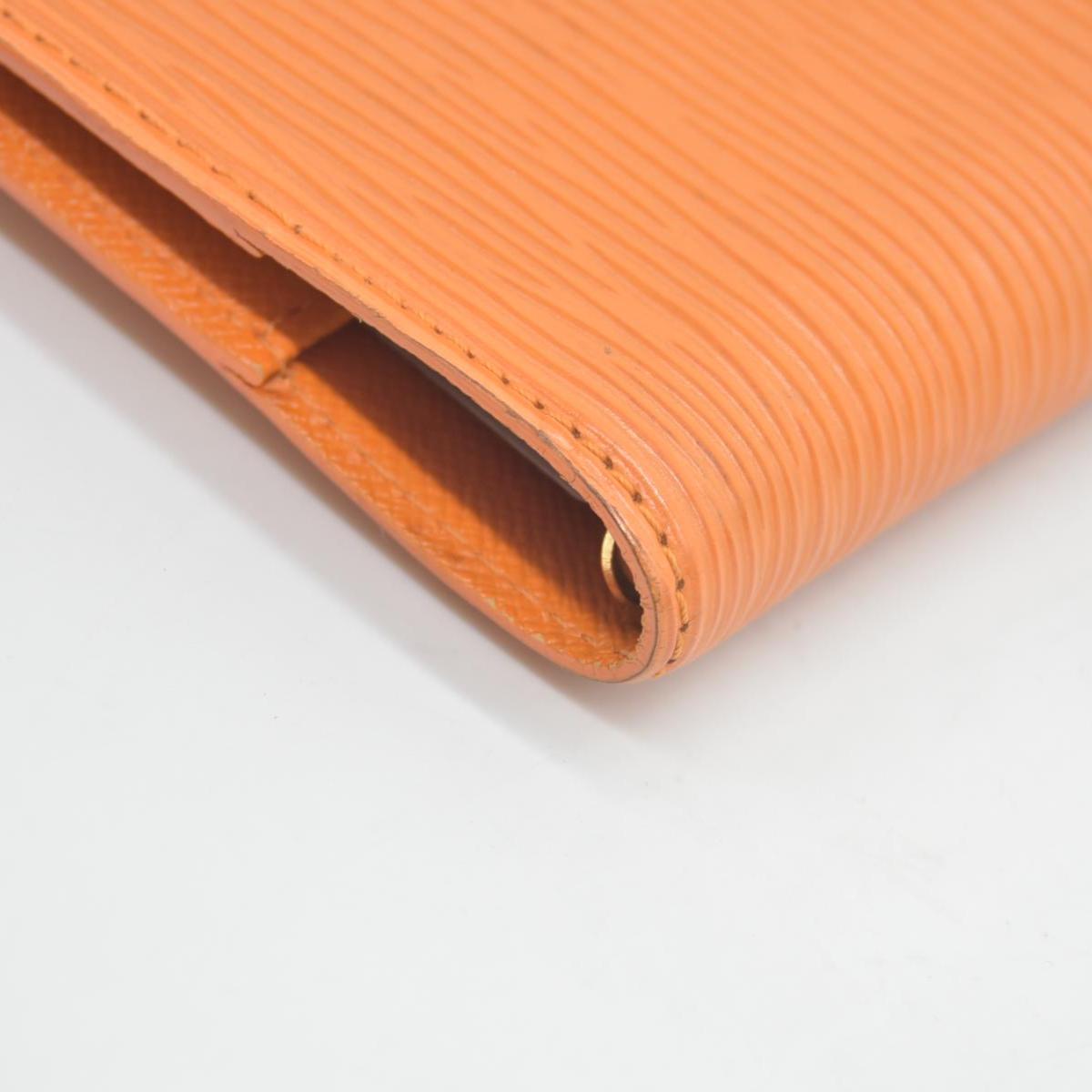 $690 LOUIS VUITTON Epi Agenda PM Day Planner Cover Orange Mandarin CONSIGNMENT
