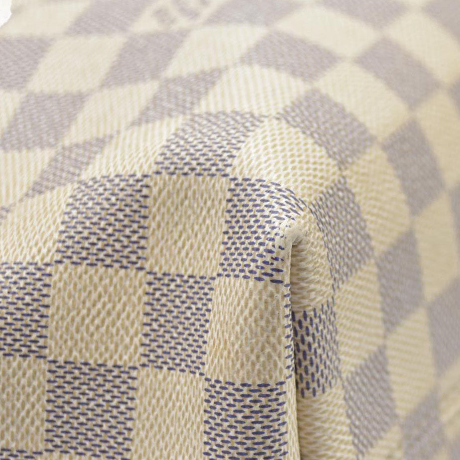 Louis Vuitton Graceful Mm Rose Ballerine White Damier Azur Canvas Tote