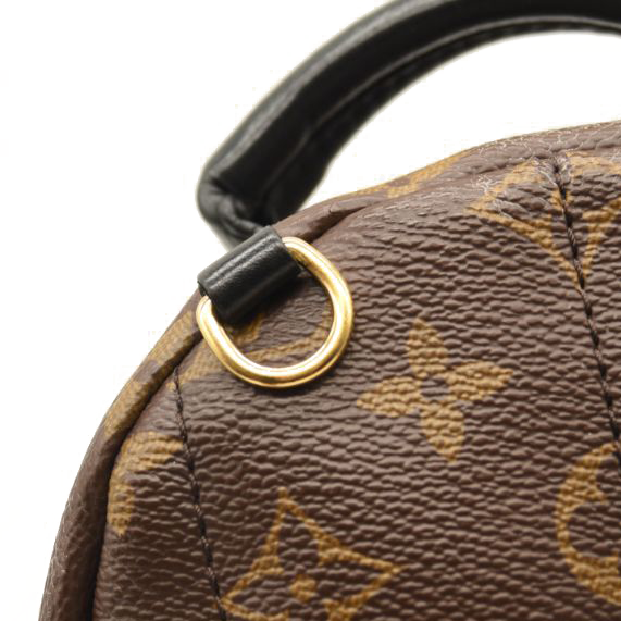 USED $2440 LOUIS VUITTON Monogram Palm Springs Backpack Mini Brown