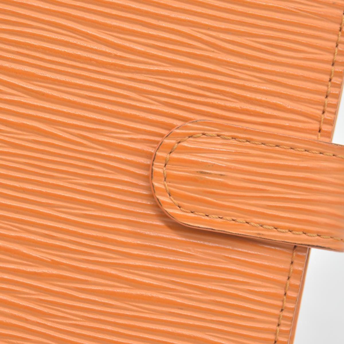 $690 LOUIS VUITTON Epi Agenda PM Day Planner Cover Orange Mandarin CONSIGNMENT