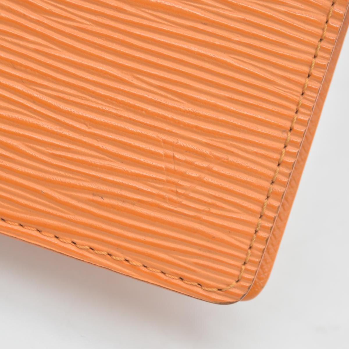$690 LOUIS VUITTON Epi Agenda PM Day Planner Cover Orange Mandarin CONSIGNMENT