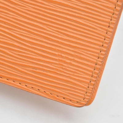 $690 LOUIS VUITTON Epi Agenda PM Day Planner Cover Orange Mandarin CONSIGNMENT