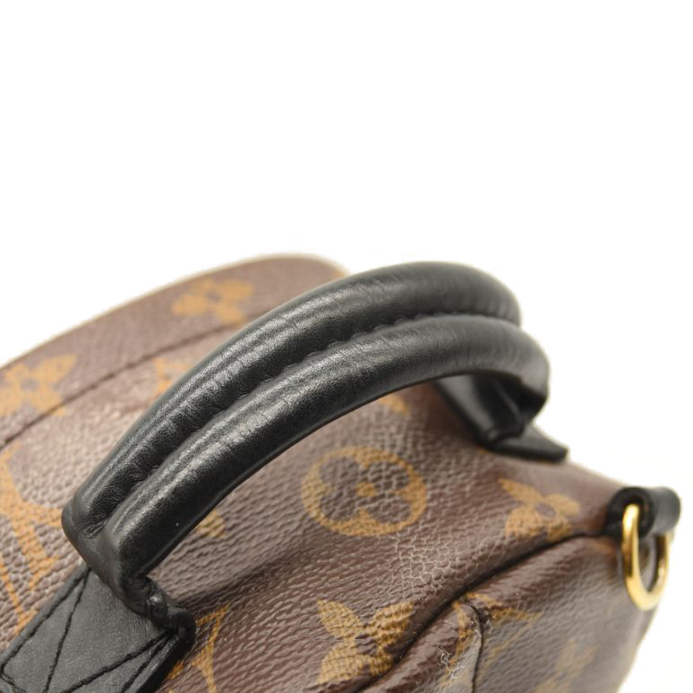 USED $2440 LOUIS VUITTON Monogram Palm Springs Backpack Mini Brown