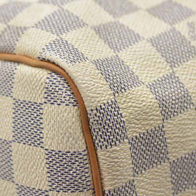 $1630 Louis Vuitton Damier Azur Speedy 30 DU4009