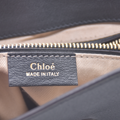$1990 Chloe Suede Calfskin Medium Faye Backpack Black CONSIGNMENT