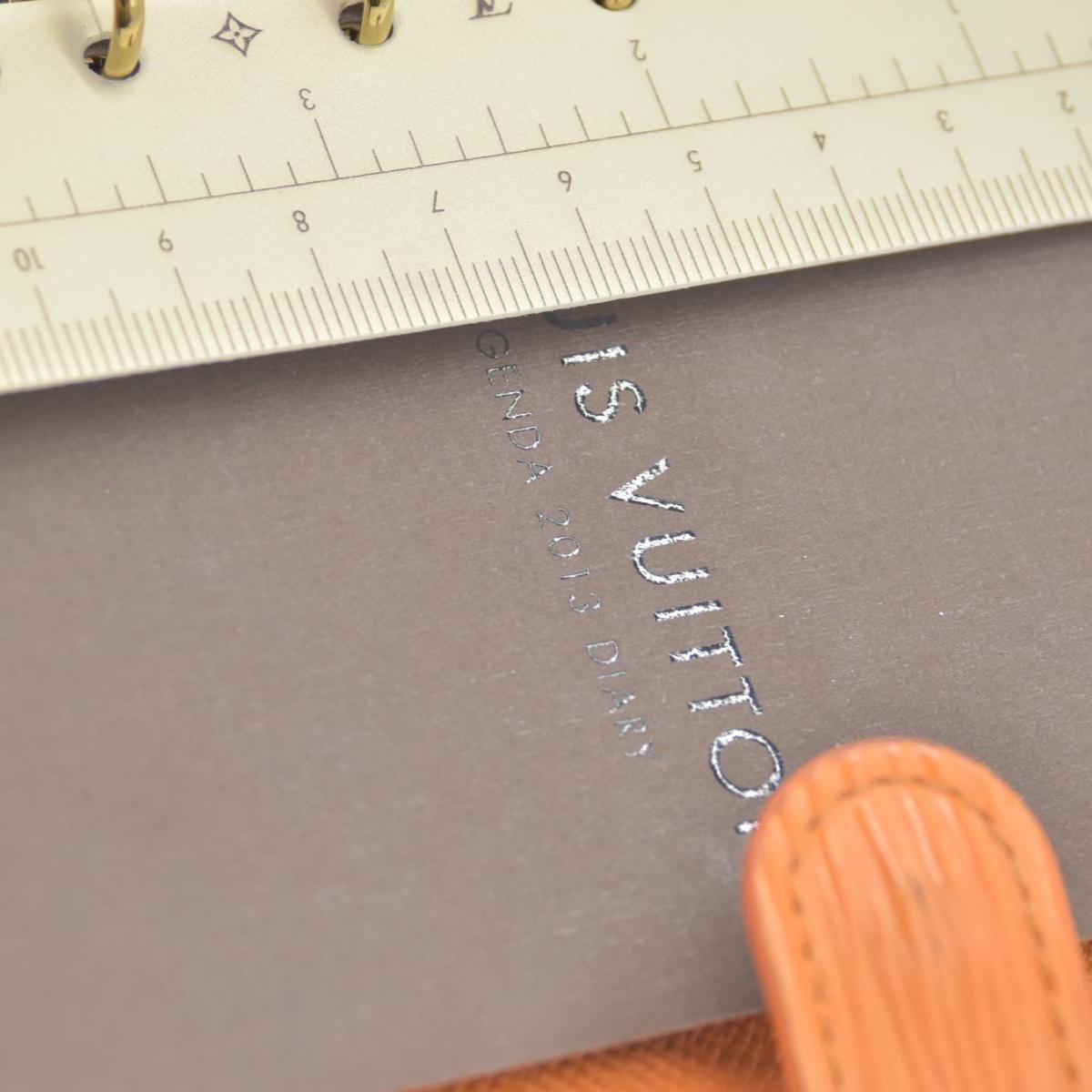 $690 LOUIS VUITTON Epi Agenda PM Day Planner Cover Orange Mandarin CONSIGNMENT