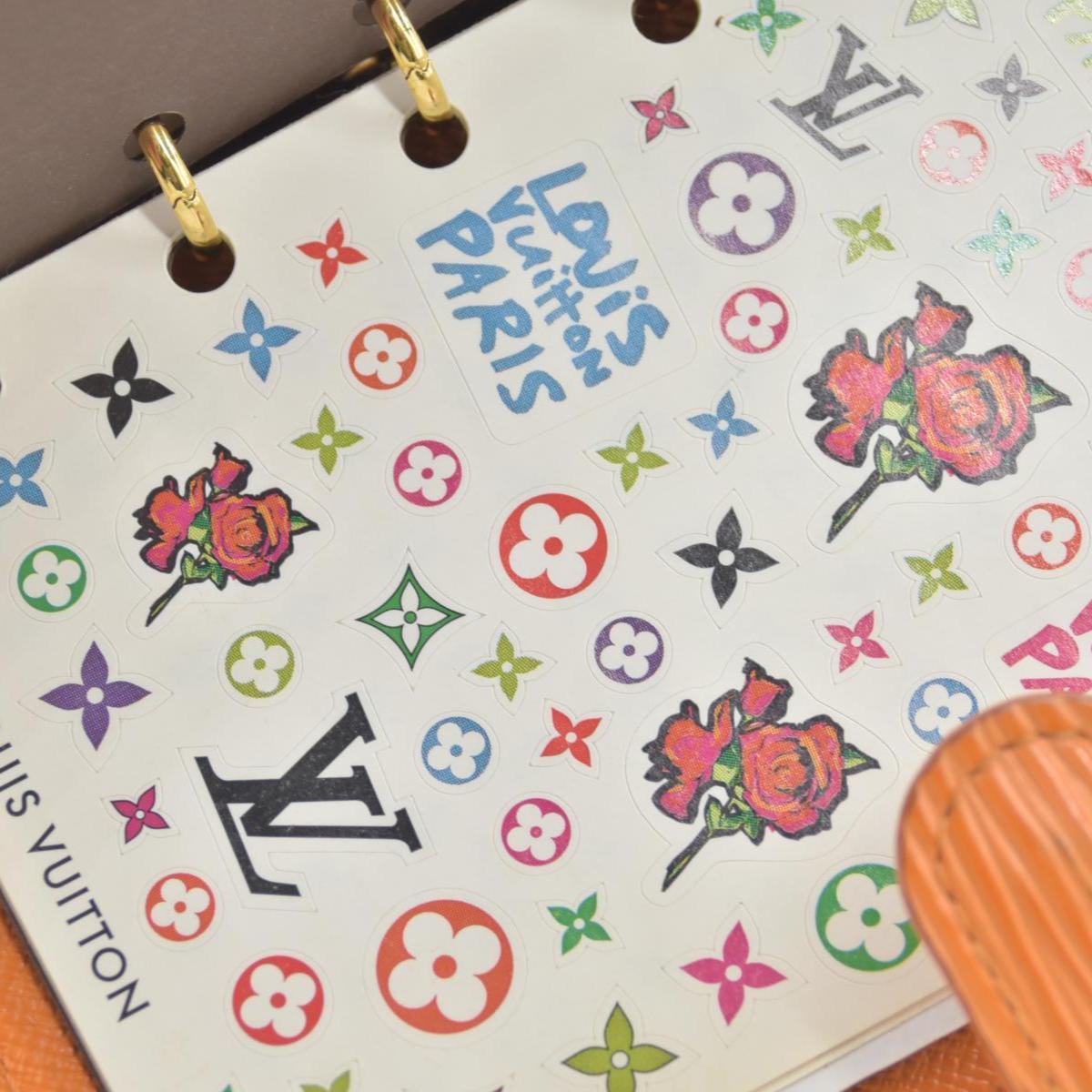 $690 LOUIS VUITTON Epi Agenda PM Day Planner Cover Orange Mandarin CONSIGNMENT