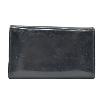 $440 MIU MIU Logo Patent Leather 6 Ring Key Case Black CONSIGNMENT
