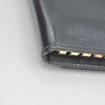 $440 MIU MIU Logo Patent Leather 6 Ring Key Case Black CONSIGNMENT