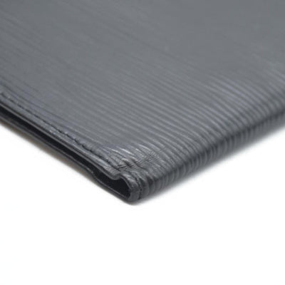 AUCTION $545 Louis Vuitton Epi Porte Chequier Credit Leather Long Wallet Black CA0042