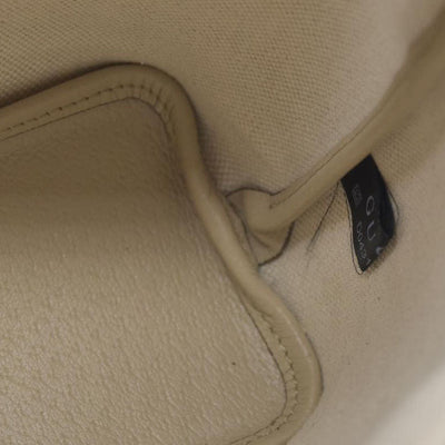 Gucci GG Supreme Monogram Textured Dollar Calfskin Mini Ophidia Shoulder Tote Bag Bag Beige Mystic White Oatmeal