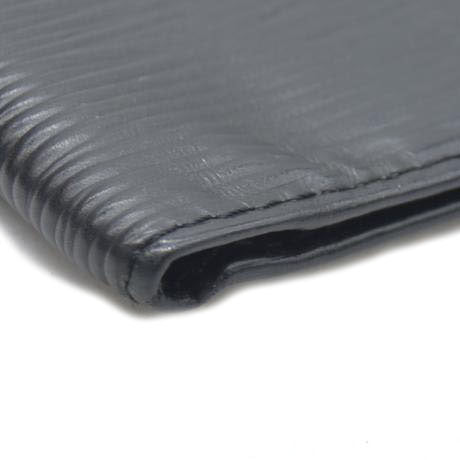 AUCTION $545 Louis Vuitton Epi Porte Chequier Credit Leather Long Wallet Black CA0042