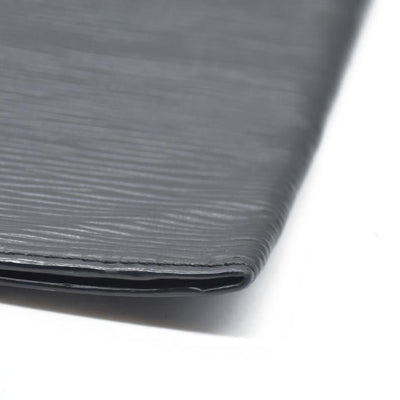 AUCTION $545 Louis Vuitton Epi Porte Chequier Credit Leather Long Wallet Black CA0042