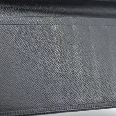 AUCTION $545 Louis Vuitton Epi Porte Chequier Credit Leather Long Wallet Black CA0042