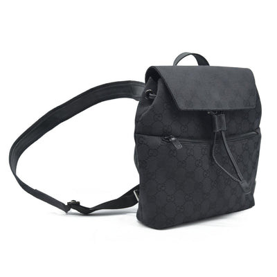 $1500 GUCCI GG Backpack  Black Jacquard Leather