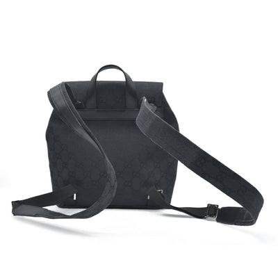 $1500 GUCCI GG Backpack  Black Jacquard Leather
