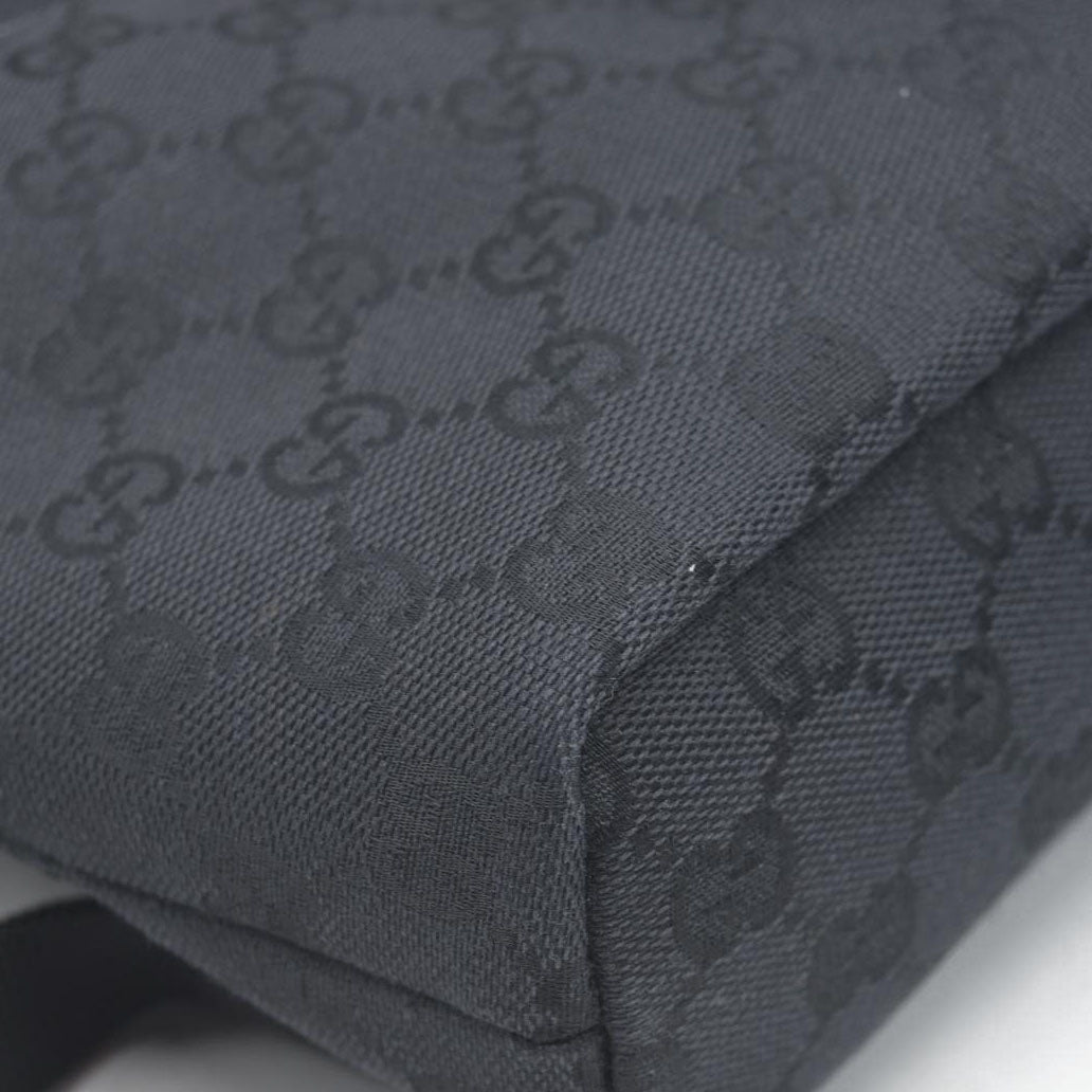 $1500 GUCCI GG Backpack  Black Jacquard Leather