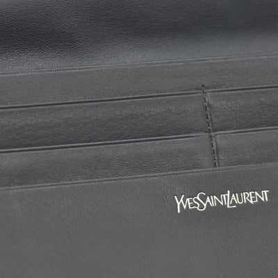 YSL Yves Saint Laurent Leather Continental Wallet CONSIGNMENT