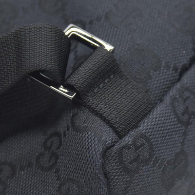 $1500 GUCCI GG Backpack  Black Jacquard Leather