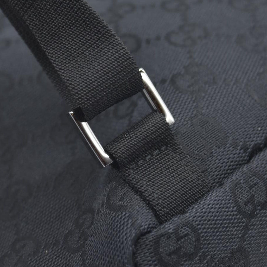 $1500 GUCCI GG Backpack  Black Jacquard Leather