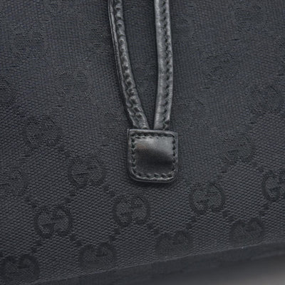$1500 GUCCI GG Backpack  Black Jacquard Leather