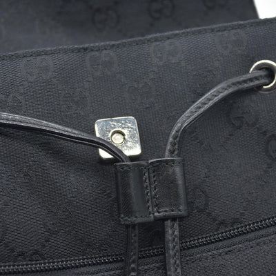 $1500 GUCCI GG Backpack  Black Jacquard Leather