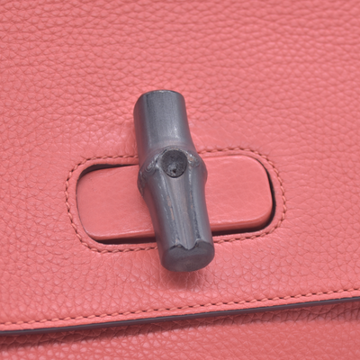 $2450 Gucci Bamboo Daily Large Orange CONSIGNMENT