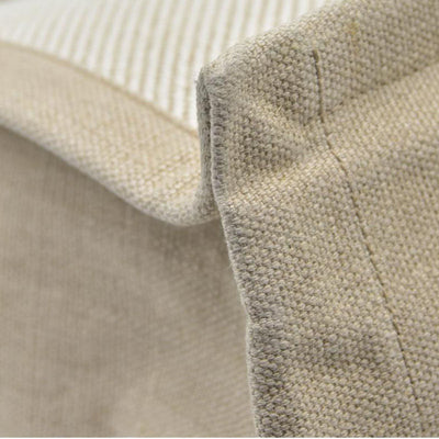 $2000 SAINT LAURENT Linen Calfskin Small Rive Gauche Tote Beige Sea Salt