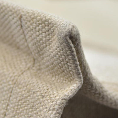 $2000 SAINT LAURENT Linen Calfskin Small Rive Gauche Tote Beige Sea Salt