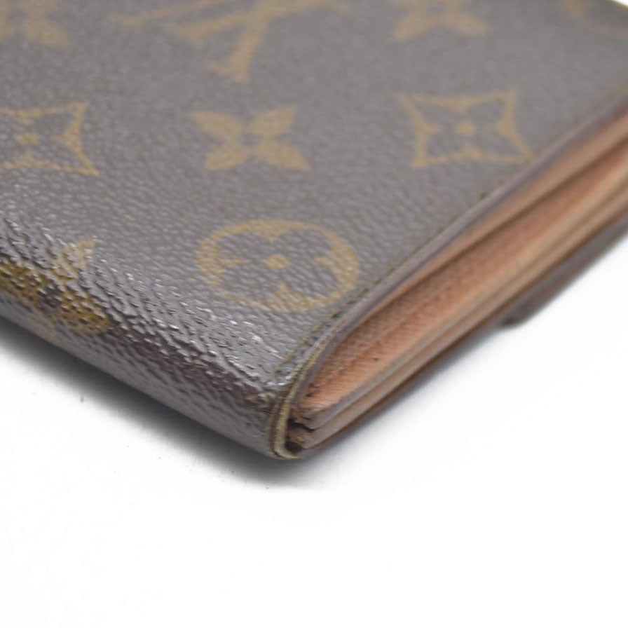 $720 Louis Vuitton Monogram Portefeiulle Sarah Long Bifold Wallet Brown