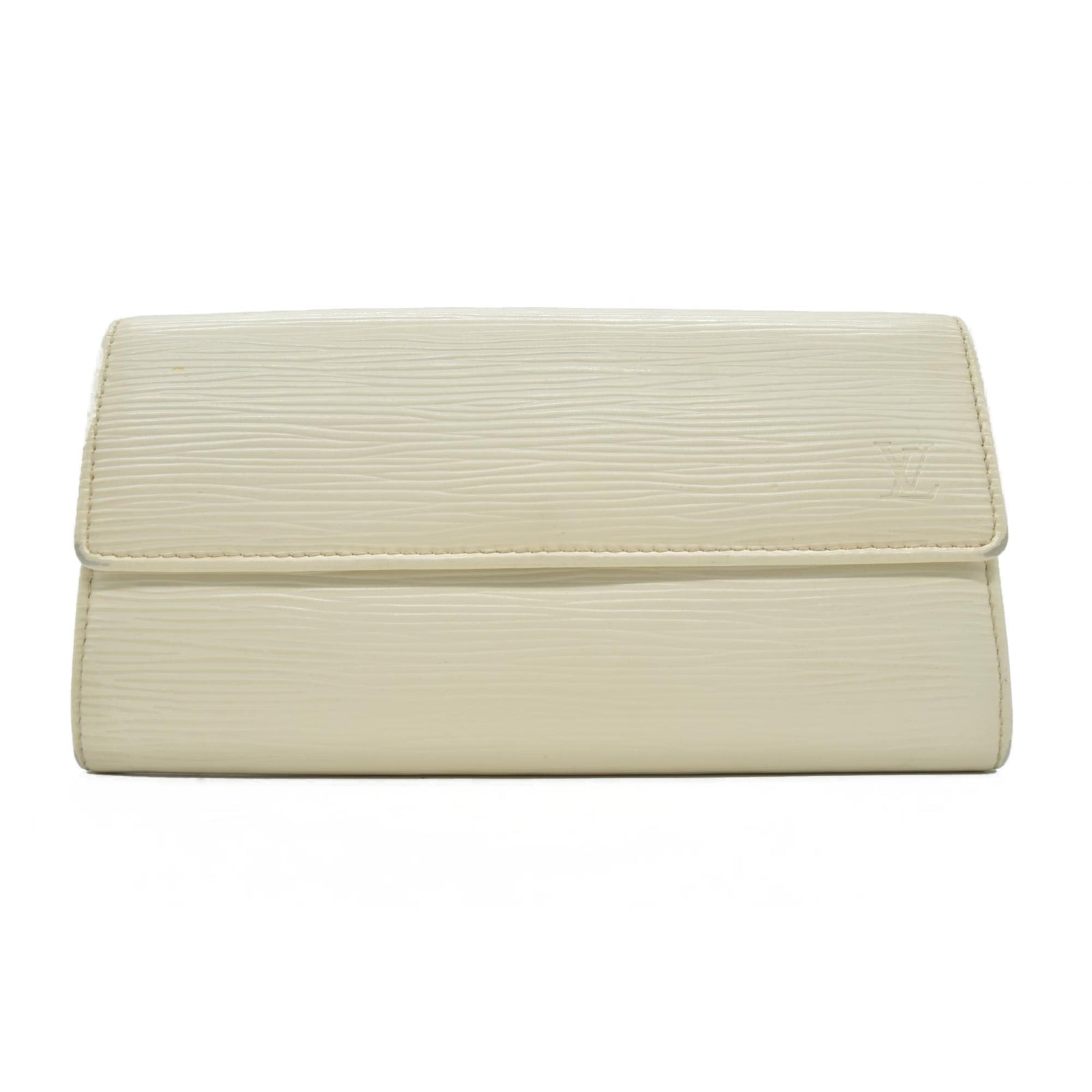 $805 2010 Louis Vuitton Epi Sarah Wallet Ivory CONSIGNMENT CA4170
